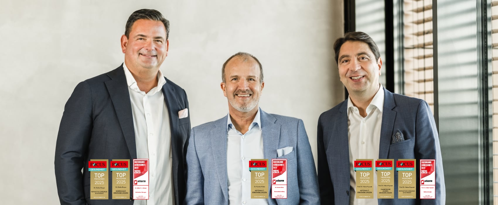 Dr. Detlev R.H. Breyer, Dr. Karsten Klabe und Prof. Dr. Hakan Kaymak, Abbildung mit Siegeln
