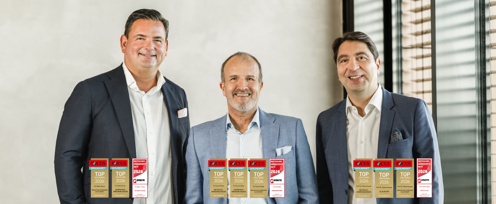 Dr. Detlev R.H. Breyer, Dr. Karsten Klabe und Prof. Dr. Hakan Kaymak, Abbildung mit Siegeln