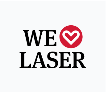 Logo: We love laser.