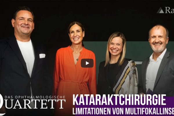 Teaserbild von Diskussionsrunde mit Dr. Klabe und Dr. Breyer über Limitationen von Multifokallinsen