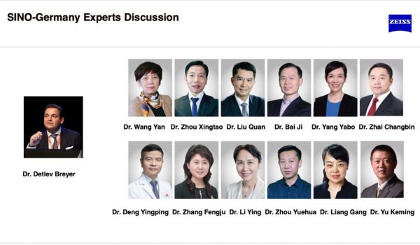 Dr. Breyer gibt ein Webinar mit Augenchirurgen aus China