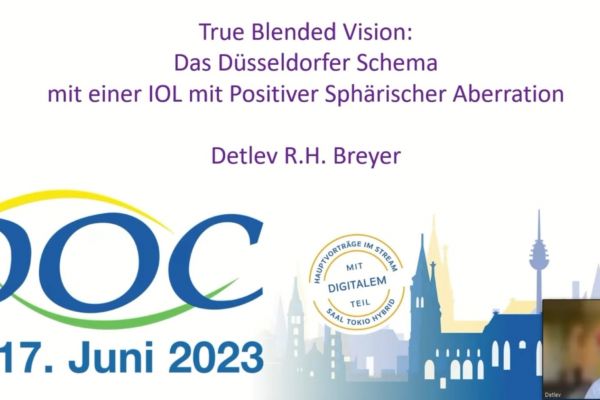 Teaserbild von Vortrag von Dr. Breyer beim DOC 2023 Kongress